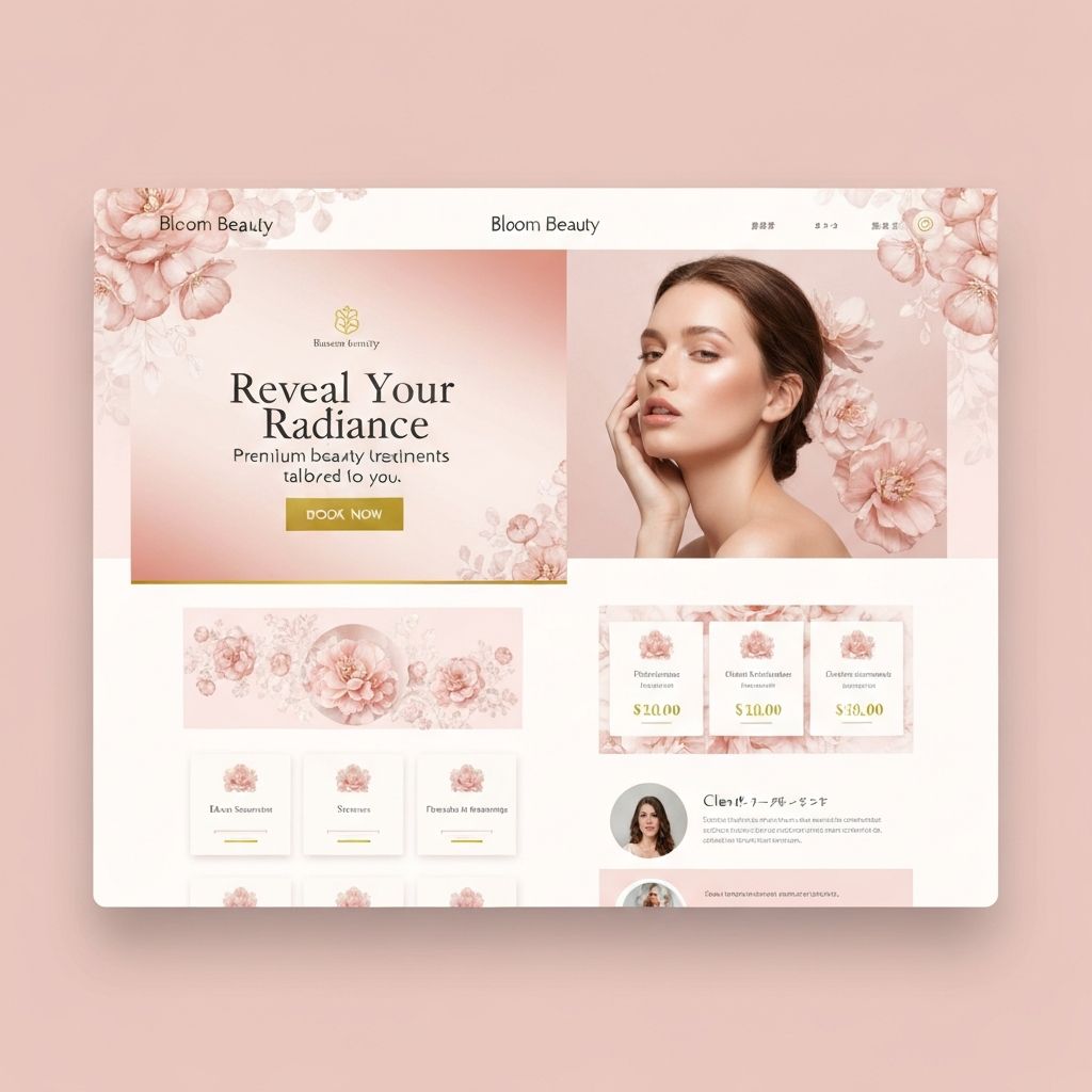 Beauty Salonの制作サンプル